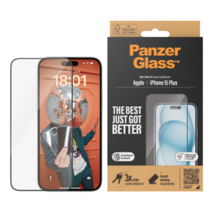 PanzerGlass iPhone 15 Plus Screen Protector EasyAligner - Uus
